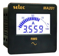 Digitálny ampérmeter MA 201 (72x72mm) Selek