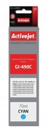 ACTIVEJET CANON GI-490C AC-G490C Azúrový atrament 70 ml