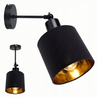 Nastaviteľné nástenné svietidlo LOFT LAMPSHADE, zlaté