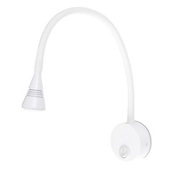 LED nástenná lampa na čítanie 3W zhasnutá BIELA LED nástenná lampa na čítanie 3W zhasnutá BIELA
