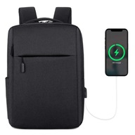 BATOŽNÁ TAŠKA NA LAPTOP 15,6 PALCA VEĽKÁ VODEODOLNÁ S USB PÁNSKA DÁMSKA ČIERNA BATOŽNÁ TAŠKA NA LAPTOP 15,6 PALCA VEĽKÁ VODEODOLNÁ S USB PÁNSKA DÁMSKA ČIERNA