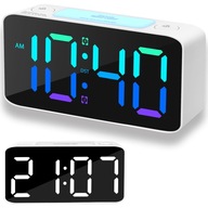 ELEKTRONICKÉ HODINY, DIGITAL LED, RGB FARBA, ALARM ELEKTRONICKÉ HODINY, DIGITAL LED, RGB FARBA, ALARM