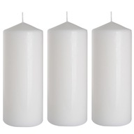 SADA 3 STOLNÝCH SVIEČOK VALEC KLASICKÁ SVIEČKA 20cm 90h SADA 3 STOLNÝCH SVIEČOK VALEC KLASICKÁ SVIEČKA 20cm 90h