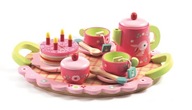 Drevená narodeninová súprava čaj + torta Djeco
