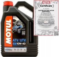 MOTUL ATV UTV 10W40 4T MINERÁLNY OLEJ PRE Štvorkolky 4l