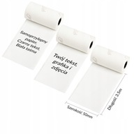 BeMark PP biela papierová páska 50mmx3,5m x3 nálepky