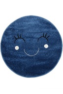 Okrúhly koberec 80x80 Bambino Smiley Blue