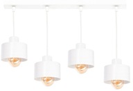LUSTRE ZÁSADNÉ STROPNÉ LAMPA LOFT 4xE27 BIELA LUSTRE ZÁSADNÉ STROPNÉ LAMPA LOFT 4xE27 BIELA