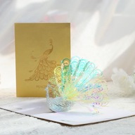 Príležitostná pohľadnica 3D Pop-up labka