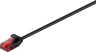 LAN kábel Patchcord CAT 6 U/UTP Slim BLACK 2m LAN kábel Patchcord CAT 6 U/UTP Slim BLACK 2m