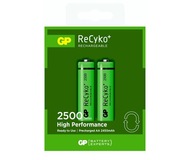 2x GP RECYKO R6 AA 2500mAh NIMH 1,2V batéria 2x GP RECYKO R6 AA 2500mAh NIMH 1,2V batéria