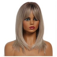 Parochňa OMBRE, prirodzené blond vlasy, BANGES Parochňa OMBRE, prirodzené blond vlasy, BANGES