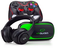 Súprava VR GLASSES + BLUETOOTH REMOTE so slúchadlami Súprava VR GLASSES + BLUETOOTH REMOTE so slúchadlami