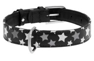 reflexný kožený obojok WAUDOG COLLAR 15MM 27-36CM reflexný kožený obojok WAUDOG COLLAR 15MM 27-36CM