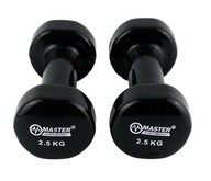 Fitness činky 2 x 2,5 kg liatinový set Fitness činky 2 x 2,5 kg liatinový set