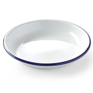 Hlboký smaltovaný tanier, biely, priem. 240 mm Hendi 62