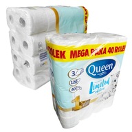 QUEEN TOALETNÝ PAPIER 40 ROLČIEK 3WAR MEGA BAL