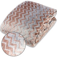 Prikrývka 160x200 Prikrývka cik-cak mikrovlákno útulná SIVÁ BÉŽOVÁ Prikrývka 160x200 Prikrývka cik-cak mikrovlákno útulná SIVÁ BÉŽOVÁ