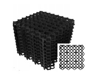 Mriežka na trávnik, čierna geomriežka 47x47 Sada 10 ks Mriežka na trávnik, čierna geomriežka 47x47 Sada 10 ks