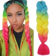 Syntetické vrkoče farbené 120 cm ombre Syntetické vrkoče farbené 120 cm ombre