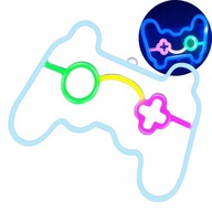 Neónový LED Gamepad na stenu USB farebný pre dekoráciu hernej miestnosti Neónový LED Gamepad na stenu USB farebný pre dekoráciu hernej miestnosti
