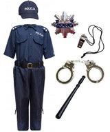 OUTFIT Kostýmový SET Poľský prevlek POLICAJT + DOPLNKY Ples 120/130cm OUTFIT Kostýmový SET Poľský prevlek POLICAJT + DOPLNKY Ples 120/130cm