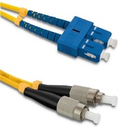 Qoltec SC/UPC - FC/UPC prepojovací kábel z optických vlákien | S