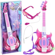 Elektrická rocková gitara s mikrofónom pre deti