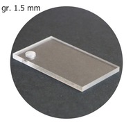 Plexisklo, priehľadné, 1,5mm, formát 50x30cm