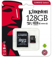 KINGSTON MICROSD CARD 128GB MICRO CL10 SD ADAPTÉR