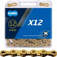 Reťaz KMC X12 126 článkov / zlatá BOX + klip Reťaz KMC X12 126 článkov / zlatá BOX + klip