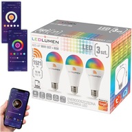 3x E27 LED žiarovka 15W=100W 1521lm RGB CCT Stmievateľná WIFI TUYA SMART LIFE