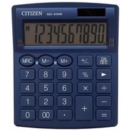 Kalkulačka CITIZEN SDC-810NRNVE 10-miestna 127x105mm tmavomodrá