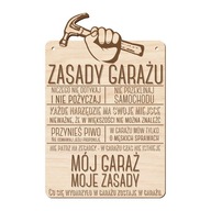 DREVENÝ NÁPIS GARÁŽOVÉ PRAVIDLÁ UV VYTLAČENÉ DREVENÝ NÁPIS GARÁŽOVÉ PRAVIDLÁ UV VYTLAČENÉ