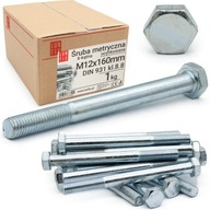 M12x160 Skrutka šesťhranná, pozinkovaná, trieda 8,8 DIN931 1kg M12x160 Skrutka šesťhranná, pozinkovaná, trieda 8,8 DIN931 1kg