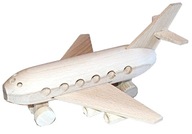 Drevené poľské drevené lietadlo 24 cm model
