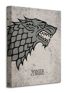 Hra o tróny Stark Obraz na nástennom plátne 30x40 cm Hra o tróny Stark Obraz na nástennom plátne 30x40 cm
