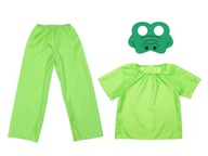 KROKODÝL OUTFIT BLÁZKA NOHAVICE MASKA 116-128 3 kusy KROKODÝL OUTFIT BLÁZKA NOHAVICE MASKA 116-128 3 kusy