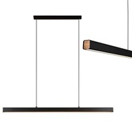 MODERNÁ ČIERNA ČIERNA LED STROPNÁ ZÁVESNÁ LAMPA 80cm MODERNÁ ČIERNA ČIERNA LED STROPNÁ ZÁVESNÁ LAMPA 80cm