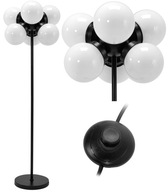 ČIERNA PODKROVNÁ STOJANÁ LAMPA, ČIERNA ČIERNA PODKROVNÁ STOJANÁ LAMPA, ČIERNA