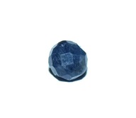 modrá zafírová fazetovaná gulička cca 4 mm
