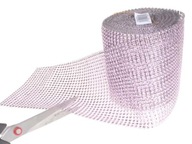 Dekoratívna páska so zirkónmi 12 cm x 9m trysiek - 07 Dekoratívna páska so zirkónmi 12 cm x 9m trysiek - 07