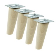 Nožičky 10CM drevené šikmé upevňovacie súprava Nožičky 10CM drevené šikmé upevňovacie súprava