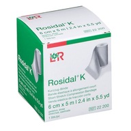 Rosidal K 6cmx5m, krátky ťažný kompresný obväz na kompresívnu terapiu