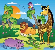 FILMOVÁ NÁLEPKA NA OKNO JUNGLE SAFARI ZOO FILMOVÁ NÁLEPKA NA OKNO JUNGLE SAFARI ZOO