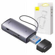 BASEUS ČÍTAČKA PAMÄŤOVÝCH KARIET SD/TF ZÁSTRČKA USB BASEUS ČÍTAČKA PAMÄŤOVÝCH KARIET SD/TF ZÁSTRČKA USB