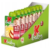 KUBUŚ Baby Mousse Dessert PUDDING Jablko Banán 9 x 100g KUBUŚ Baby Mousse Dessert PUDDING Jablko Banán 9 x 100g