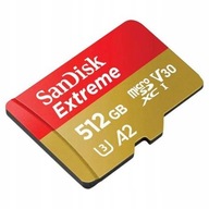 512 GB SanDisk Extreme 190 MB/s A2 micro SD karta