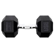 Šesťhranná HEX činka potiahnutá 14kg HMS PRO gumou Šesťhranná HEX činka potiahnutá 14kg HMS PRO gumou