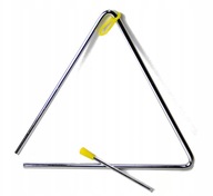 Hlasný oceľový hudobný trojuholník Ever Play T6 15cm